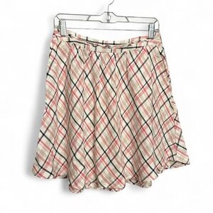 Joie Plaid Mini Skater Skirt
